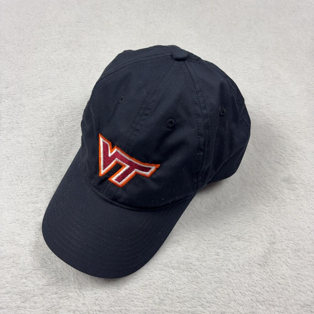 Nike Hat Cap Strap Back Mens One Size Black Virginia Tech VT Hokies Heritage86